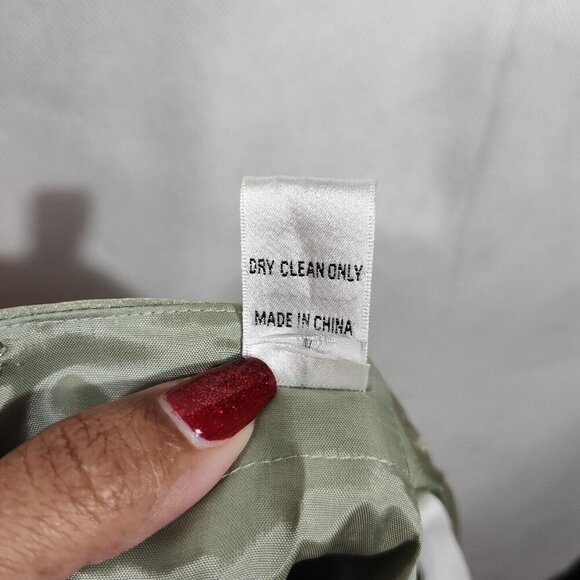 2 pc Bill Levkoff Green Sleeveless Formal Party Dress Gown Women Size 6 - Picture 9 of 9